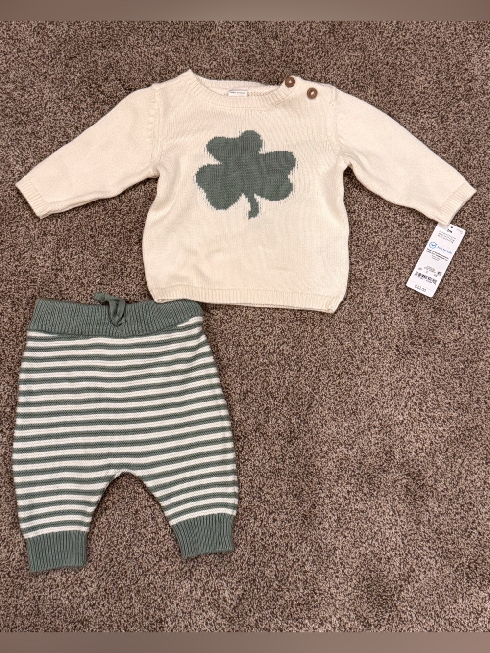 Baby 3 Months Clover Matching Set